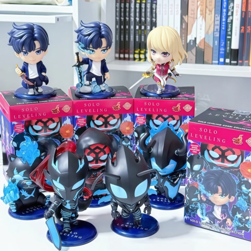 Action Figure Stand - 在庫あり ミステリーブラインドボックス コレクタブルミニPVCフィギュアセット 10cm アニメスタイルアクショントイ カードとスタンド付き