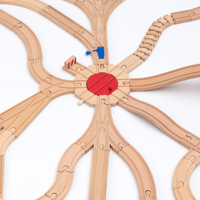 新しい木製トラックアクセサリーブナ材鉄道線路部品ブランド木製 - Hot Wheels Car Track Sets のレビューと価格