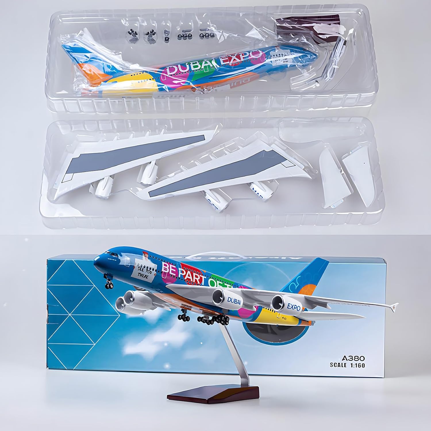 1:160 スケール大型子供のおもちゃの飛行機ダイキャスト  - Model Airplane Plastic のレビューと価格