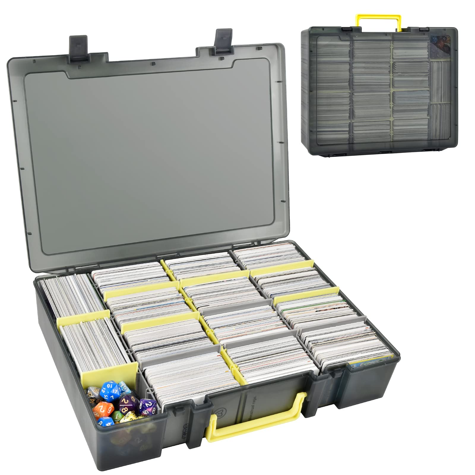 クリアトレーディングカード収納ボックス 2300枚以上収納可 - Trading Card Binder のレビューと価格