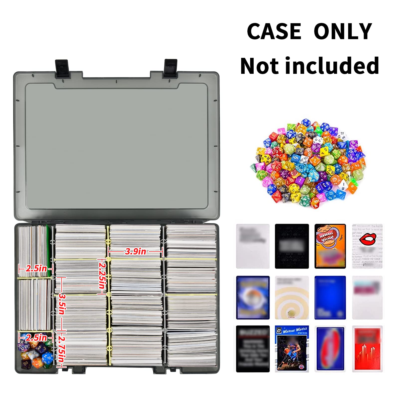 クリアトレーディングカード収納ボックス 2300枚以上収納可 - Trading Card Binder のレビューと価格